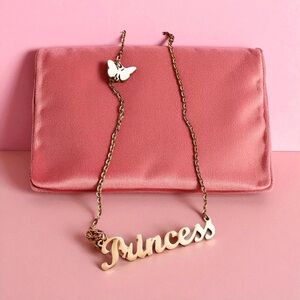 Rose Gold Titanium Stainless Steel Princess Necklace Custom Handcrafted